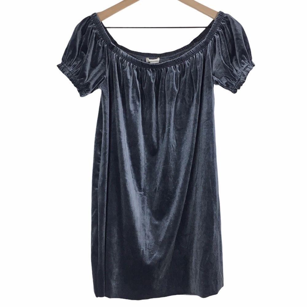 URBAN OUTFITTERS Dress Mini Velvet Off Shoulder Whimsigoth Rock Grunge Small